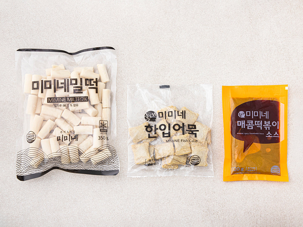 9055 Mimine Origianl Spicy Tteokbokki (for 3 People) 미미네 오리지널 매콤 떡볶이 (3인분)